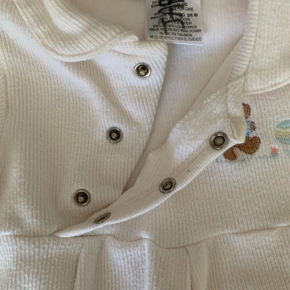 Vintage McDonald’s McBaby One Piece Cozy Bear Romper Cream Size 3-6M